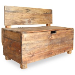 vidaXL Sitzbank Altholz Massiv 86 x 40 x 60 cm 