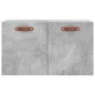 vidaXL Wandschrank Betongrau 60x36,5x35 cm Holzwerkstoff vidaXL Wandschrank Betongrau 60x36,5x35 cm Holzwerkstoff