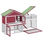 vidaXL Kaninchenstall Rot 185,5x60,5x109,5 cm Massivholz Kiefer vidaXL Kaninchenstall Rot 185,5x60,5x109,5 cm Massivholz Kiefer