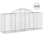 vidaXL Gabionen mit Hochbogen 25 Stk. 200x50x80/100cm Verzinktes Eisen vidaXL Gabionen mit Hochbogen 25 Stk. 200x50x80/100cm Verzinktes Eisen