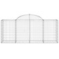 vidaXL Gabionen mit Hochbogen 25 Stk. 200x50x80/100cm Verzinktes Eisen vidaXL Gabionen mit Hochbogen 25 Stk. 200x50x80/100cm Verzinktes Eisen