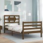 vidaXL Massivholzbett mit Kopfteil Honigbraun 100x200 cm vidaXL Massivholzbett mit Kopfteil Honigbraun 100x200 cm