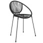 vidaXL 7-tlg. Garten-Essgruppe Schwarz PVC-Rattan vidaXL 7-tlg. Garten-Essgruppe Schwarz PVC-Rattan
