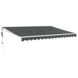 vidaXL Gelenkarmmarkise Anthrazit 4,5x3 m Stoff und Aluminium