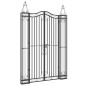 vidaXL Gartentor Schwarz 121x8x180 cm Schmiedeeisen vidaXL Gartentor Schwarz 121x8x180 cm Schmiedeeisen