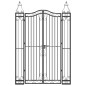 vidaXL Gartentor Schwarz 121x8x180 cm Schmiedeeisen vidaXL Gartentor Schwarz 121x8x180 cm Schmiedeeisen