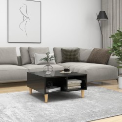 vidaXL Couchtisch Hochglanz-Schwarz 60x60x30 cm Holzwerkstoff