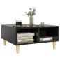 vidaXL Couchtisch Hochglanz-Schwarz 60x60x30 cm Holzwerkstoff vidaXL Couchtisch Hochglanz-Schwarz 60x60x30 cm Holzwerkstoff