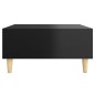 vidaXL Couchtisch Hochglanz-Schwarz 60x60x30 cm Holzwerkstoff vidaXL Couchtisch Hochglanz-Schwarz 60x60x30 cm Holzwerkstoff