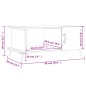 vidaXL Couchtisch Sonoma-Eiche 90x50x40 cm Holzwerkstoff vidaXL Couchtisch Sonoma-Eiche 90x50x40 cm Holzwerkstoff