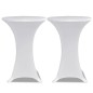 vidaXL Stehtischhussen 4 Stk. Ø 60 cm Weiß Stretch vidaXL Stehtischhussen 4 Stk. Ø 60 cm Weiß Stretch