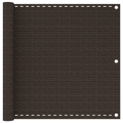 vidaXL Balkon-Sichtschutz Braun 90x600 cm HDPE 