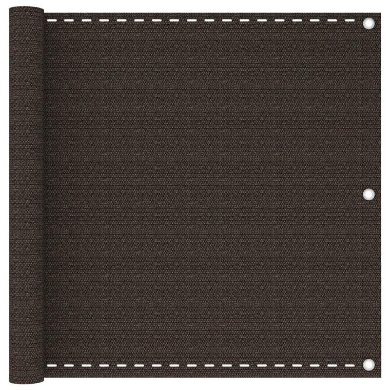 vidaXL Balkon-Sichtschutz Braun 90x600 cm HDPE vidaXL Balkon-Sichtschutz Braun 90x600 cm HDPE