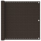 vidaXL Balkon-Sichtschutz Braun 90x600 cm HDPE vidaXL Balkon-Sichtschutz Braun 90x600 cm HDPE