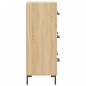 vidaXL Sideboard Sonoma-Eiche 69,5x34x90 cm Holzwerkstoff vidaXL Sideboard Sonoma-Eiche 69,5x34x90 cm Holzwerkstoff