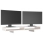 vidaXL Monitorständer Weiß 100x27x14 cm Massivholz Kiefer vidaXL Monitorständer Weiß 100x27x14 cm Massivholz Kiefer