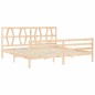 vidaXL Massivholzbett mit Kopfteil 200x200 cm vidaXL Massivholzbett mit Kopfteil 200x200 cm