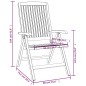 vidaXL 3-tlg. Garten-Lounge-Set Massivholz Teak vidaXL 3-tlg. Garten-Lounge-Set Massivholz Teak