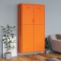 vidaXL Kleiderschrank Orange 90x50x180 cm Stahl vidaXL Kleiderschrank Orange 90x50x180 cm Stahl