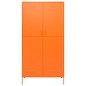 vidaXL Kleiderschrank Orange 90x50x180 cm Stahl vidaXL Kleiderschrank Orange 90x50x180 cm Stahl