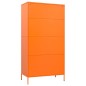 vidaXL Kleiderschrank Orange 90x50x180 cm Stahl vidaXL Kleiderschrank Orange 90x50x180 cm Stahl