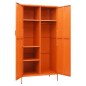 vidaXL Kleiderschrank Orange 90x50x180 cm Stahl vidaXL Kleiderschrank Orange 90x50x180 cm Stahl