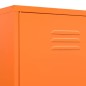 vidaXL Kleiderschrank Orange 90x50x180 cm Stahl vidaXL Kleiderschrank Orange 90x50x180 cm Stahl