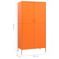 vidaXL Kleiderschrank Orange 90x50x180 cm Stahl vidaXL Kleiderschrank Orange 90x50x180 cm Stahl