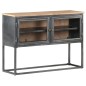 vidaXL Sideboard Grau 100x30x70 cm Massivholz Akazie vidaXL Sideboard Grau 100x30x70 cm Massivholz Akazie