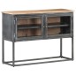 vidaXL Sideboard Grau 100x30x70 cm Massivholz Akazie vidaXL Sideboard Grau 100x30x70 cm Massivholz Akazie