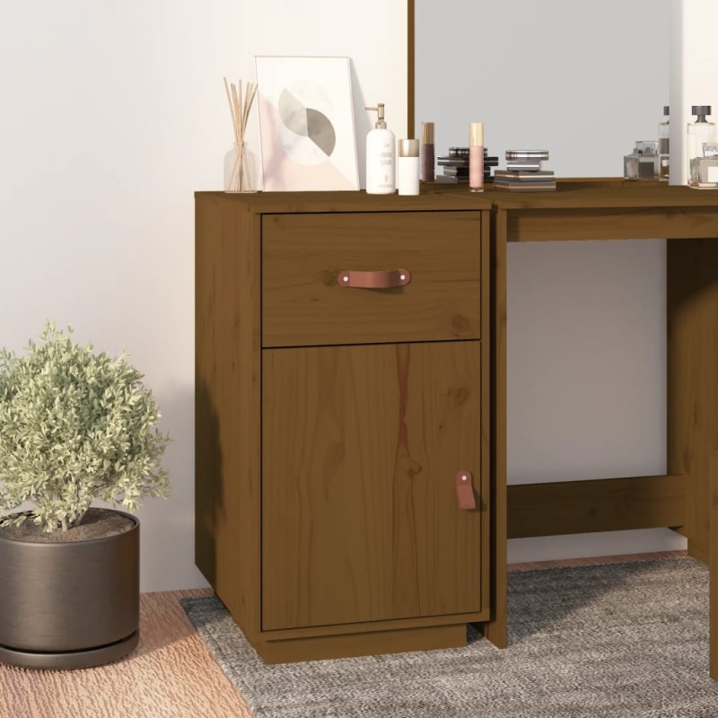 vidaXL Schreibtisch-Schrank Honigbraun 40x50x75 cm Massivholz Kiefer vidaXL Schreibtisch-Schrank Honigbraun 40x50x75 cm Massivholz Kiefer