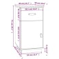 vidaXL Schreibtisch-Schrank Honigbraun 40x50x75 cm Massivholz Kiefer vidaXL Schreibtisch-Schrank Honigbraun 40x50x75 cm Massivholz Kiefer