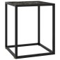 vidaXL Couchtisch Schwarz mit Schwarzem Glas in Marmor-Optik 40x40x50 vidaXL Couchtisch Schwarz mit Schwarzem Glas in Marmor-Optik 40x40x50