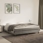 vidaXL Boxspringbett mit Matratze Hellgrau 160x200 cm Samt vidaXL Boxspringbett mit Matratze Hellgrau 160x200 cm Samt