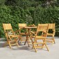 vidaXL Gartenstühle 4 Stk. Klappbar 55x61x90 cm Massivholz Teak vidaXL Gartenstühle 4 Stk. Klappbar 55x61x90 cm Massivholz Teak