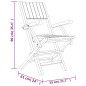 vidaXL Gartenstühle 4 Stk. Klappbar 55x61x90 cm Massivholz Teak vidaXL Gartenstühle 4 Stk. Klappbar 55x61x90 cm Massivholz Teak