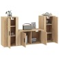vidaXL 3-tlg. TV-Schrank-Set Sonoma-Eiche Holzwerkstoff vidaXL 3-tlg. TV-Schrank-Set Sonoma-Eiche Holzwerkstoff