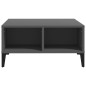 vidaXL Couchtisch Grau 60x60x30 cm Holzwerkstoff vidaXL Couchtisch Grau 60x60x30 cm Holzwerkstoff