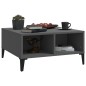 vidaXL Couchtisch Grau 60x60x30 cm Holzwerkstoff vidaXL Couchtisch Grau 60x60x30 cm Holzwerkstoff