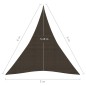 vidaXL Sonnensegel 160 g/m² Braun 5x6x6 m HDPE vidaXL Sonnensegel 160 g/m² Braun 5x6x6 m HDPE