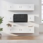 vidaXL 8-tlg. TV-Schrank-Set Hochglanz-Weiß Holzwerkstoff vidaXL 8-tlg. TV-Schrank-Set Hochglanz-Weiß Holzwerkstoff