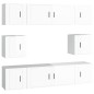 vidaXL 8-tlg. TV-Schrank-Set Hochglanz-Weiß Holzwerkstoff vidaXL 8-tlg. TV-Schrank-Set Hochglanz-Weiß Holzwerkstoff