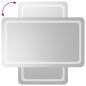 vidaXL LED-Badspiegel 60x100 cm vidaXL LED-Badspiegel 60x100 cm