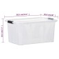 vidaXL Aufbewahrungsboxen mit Deckeln 2 Stk. Transparent 14 L vidaXL Aufbewahrungsboxen mit Deckeln 2 Stk. Transparent 14 L