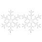 vidaXL LED-Schneeflocken 2 Stk. Warmweiß 59x59 cm vidaXL LED-Schneeflocken 2 Stk. Warmweiß 59x59 cm