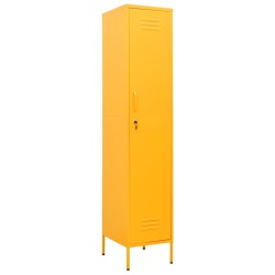 vidaXL Schließfachschrank Senfgelb 35x46x180 cm Stahl 