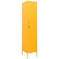 vidaXL Schließfachschrank Senfgelb 35x46x180 cm Stahl vidaXL Schließfachschrank Senfgelb 35x46x180 cm Stahl