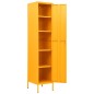 vidaXL Schließfachschrank Senfgelb 35x46x180 cm Stahl vidaXL Schließfachschrank Senfgelb 35x46x180 cm Stahl
