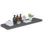 vidaXL Schweberegale 2 Stk. Hochglanz-Grau 90x23,5x3,8 cm MDF vidaXL Schweberegale 2 Stk. Hochglanz-Grau 90x23,5x3,8 cm MDF