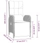 vidaXL 4-tlg. Garten-Essgruppe mit Kissen Grau Poly Rattan vidaXL 4-tlg. Garten-Essgruppe mit Kissen Grau Poly Rattan